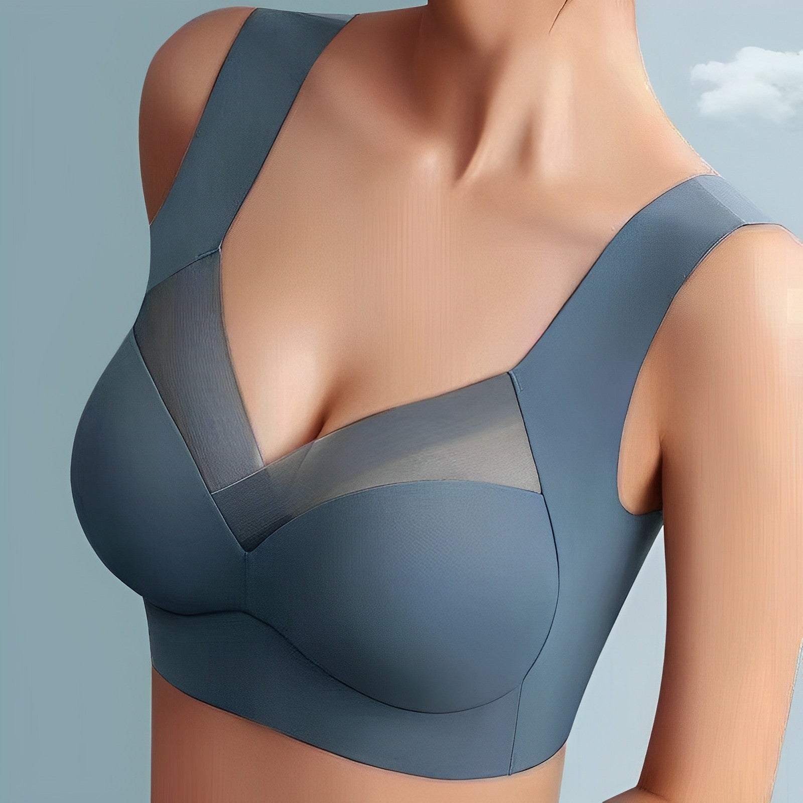 Women's Seamless Bra | Molded Full-Coverage Cups | Wide Straps & Breathable Fabric | Comfortable Fit