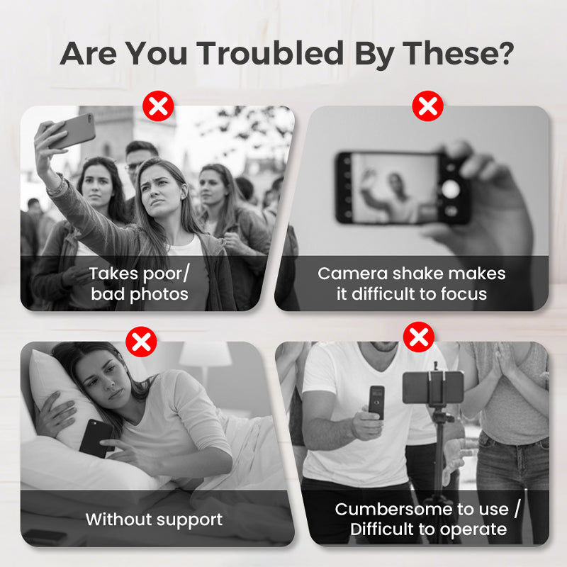 Bluetooth Remote Shutter Smartphone Grip – Steady Photo Capture