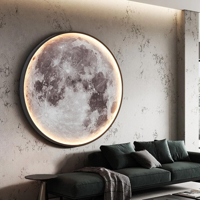 LED Moon Lamp | Realistic Lunar Surface Design | Adjustable Lighting with Mobile App | Ambient Home Decor