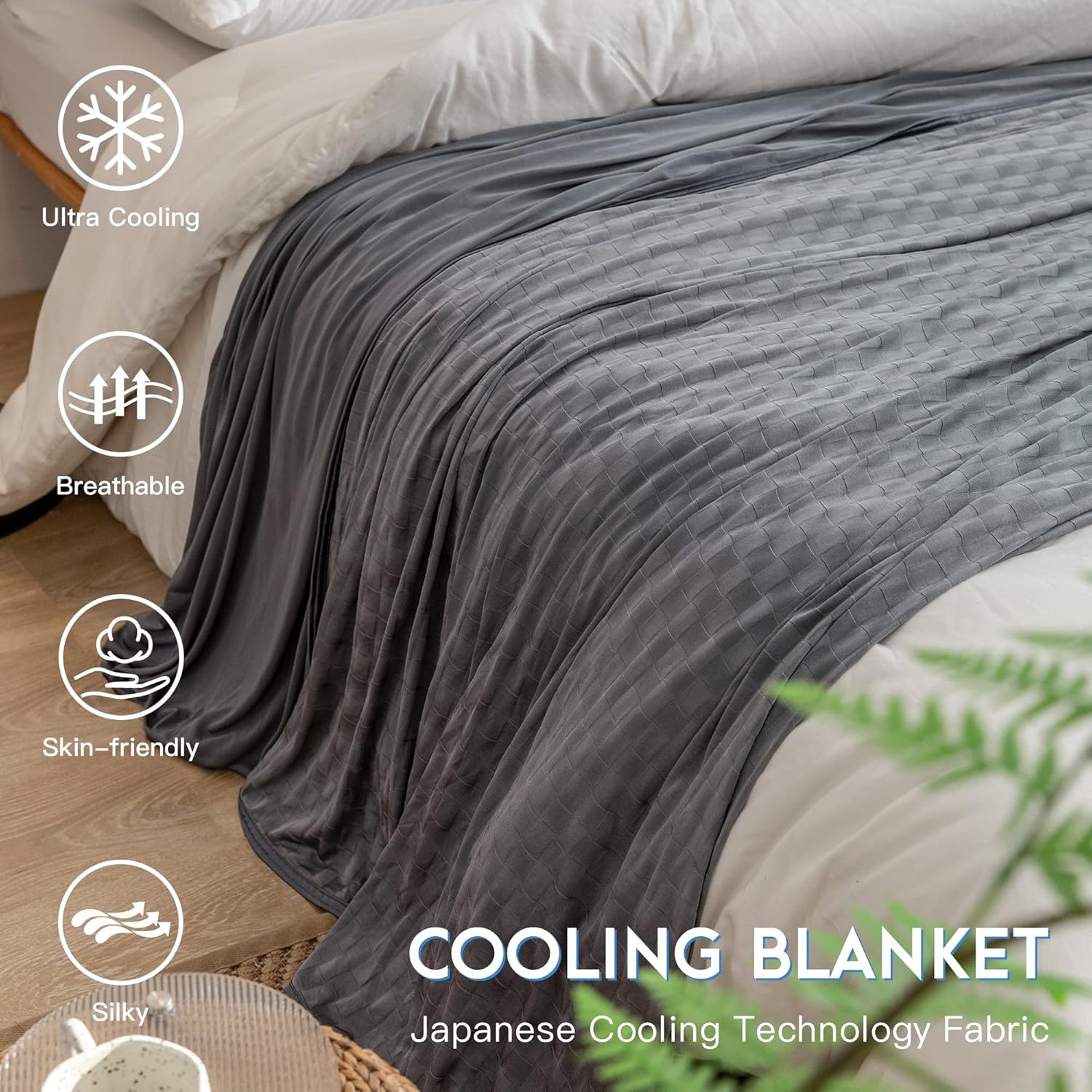 Cooling Summer Blanket - Lightweight & Breathable Double-Sided Chill Effect