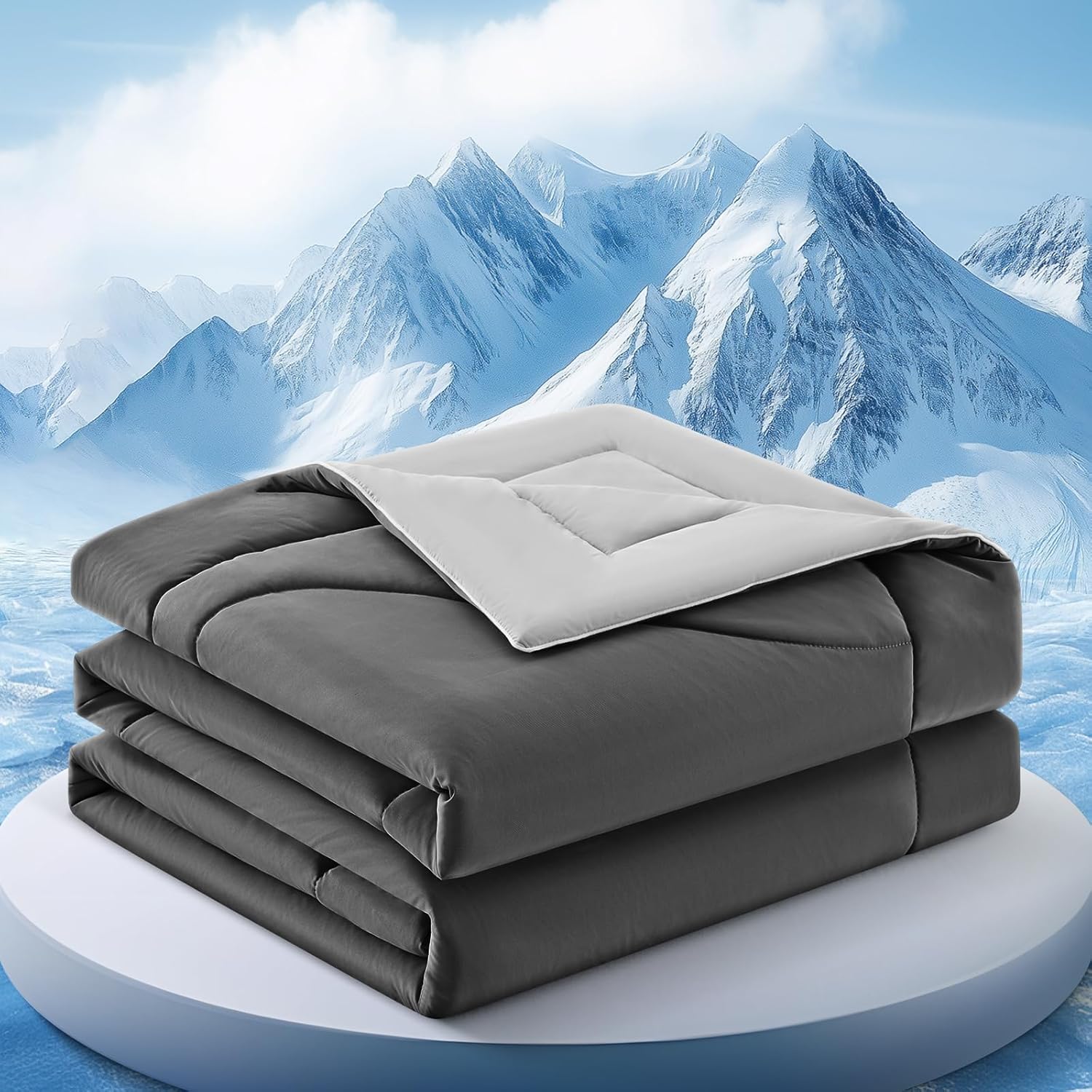 Double-Sided Cooling Blanket for Hot Sleepers | Breathable Ice Fabric
