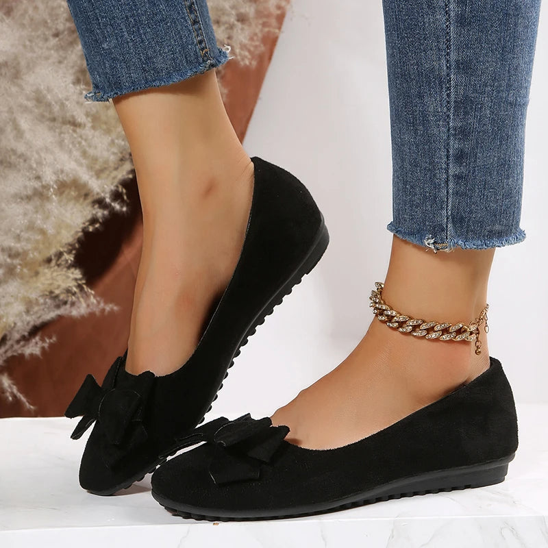 Women's Slip-On Flat Loafers | Orthopedic Support & Synthetic Leather | Breathable Lining | Year-Round Comfort