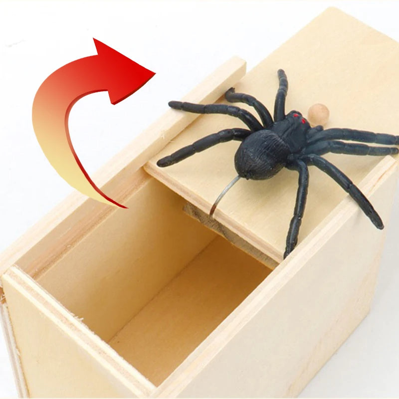 Halloween Spider Prank Box with Realistic Surprise for Spooky Fun