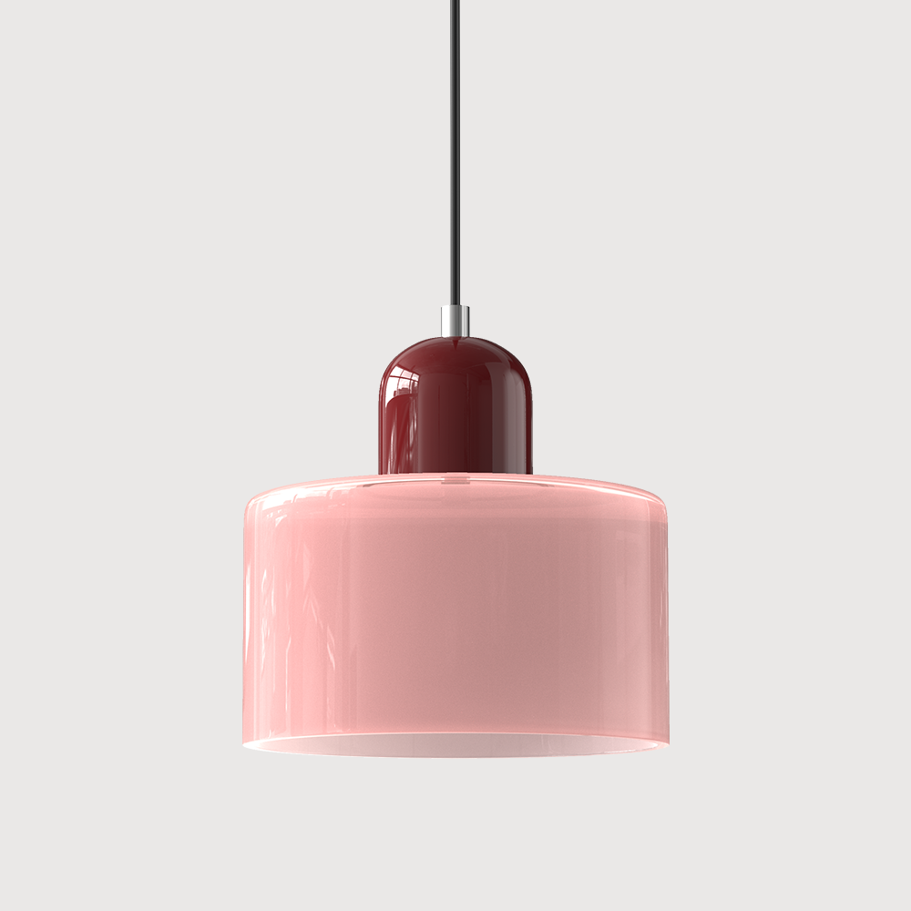Pendant Light | Bauhaus-Inspired Glass Shade | Adjustable Hanging Length | Easy Assembly