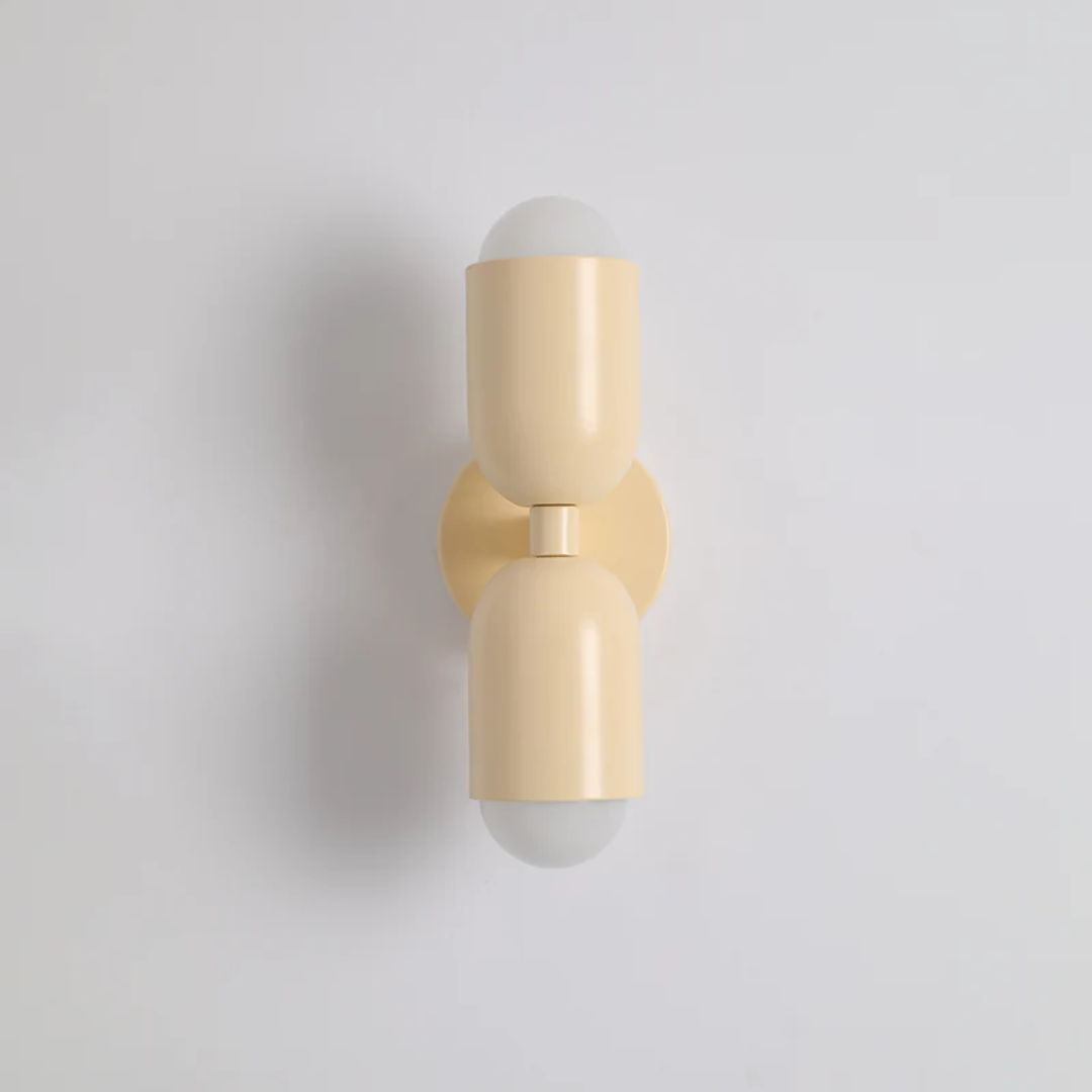 Elegant LED Wall Light Fixture with Dual Warm White Illumination