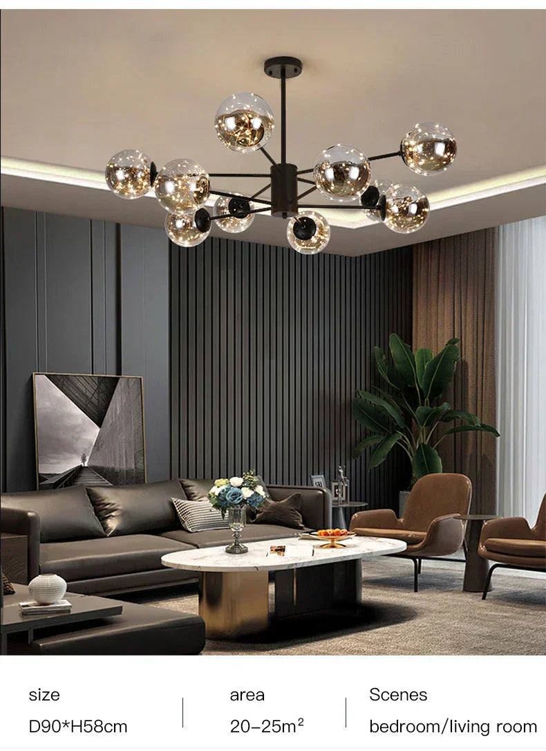 Elegant Sphere Chandelier for Luxurious Living Spaces