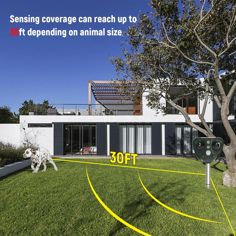 Solar-Powered Ultrasonic Bird Deterrent System