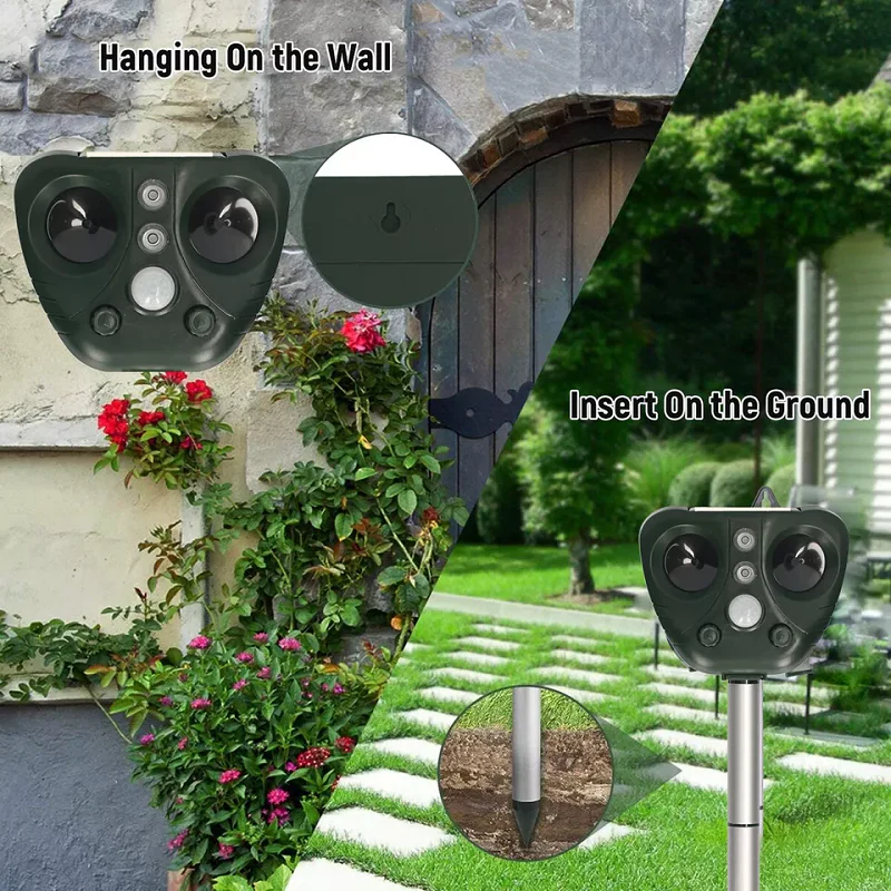 Solar-Powered Ultrasonic Bird Deterrent System