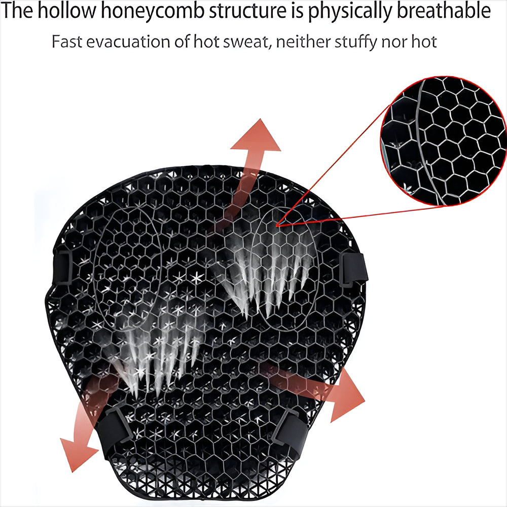 Comfort Gel Seat Cushion for Extended Motorcycle Journeys