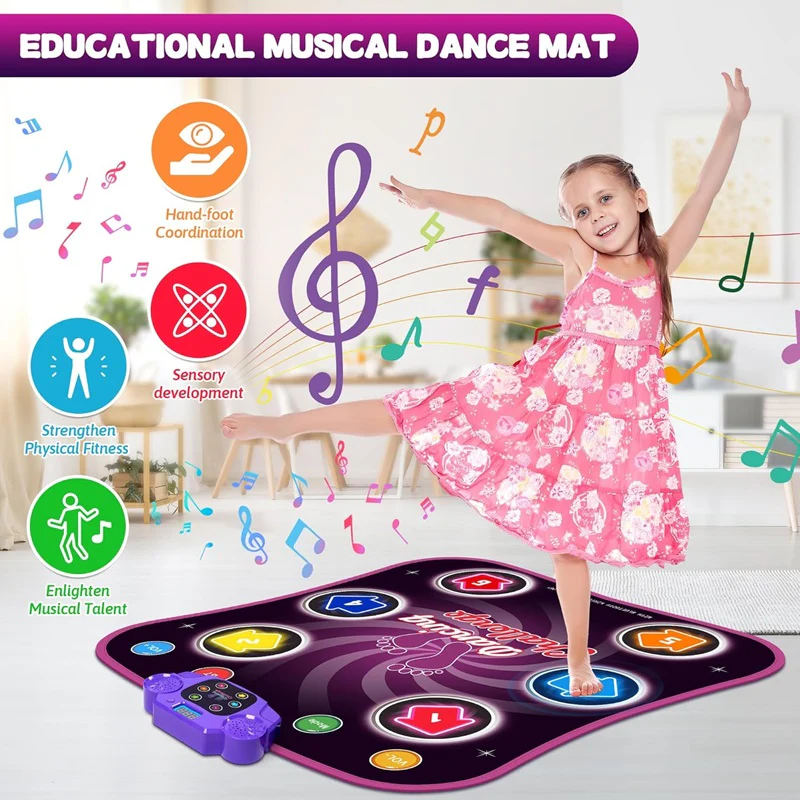Engaging Dance Floor Mat with 5 Levels of Fun for Children