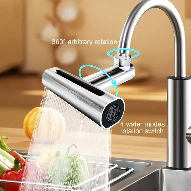 Stylish and Efficient Splash-Resistant Faucet Adapter