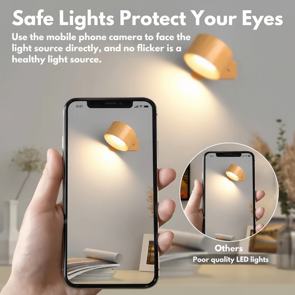 Portable LED Wall Lamp with Magnetic Mount and Adjustable Settings
