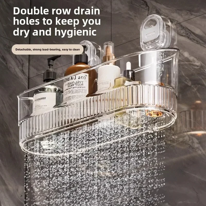 Bathroom Organizer with Powerful Suction Cup Technology