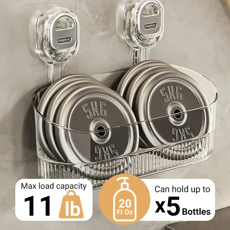 Bathroom Organizer with Powerful Suction Cup Technology