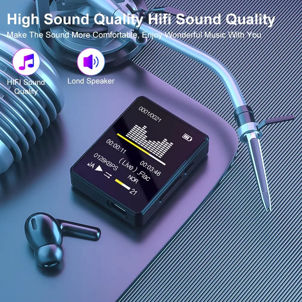 Pocket-Sized Bluetooth Music and Video Player