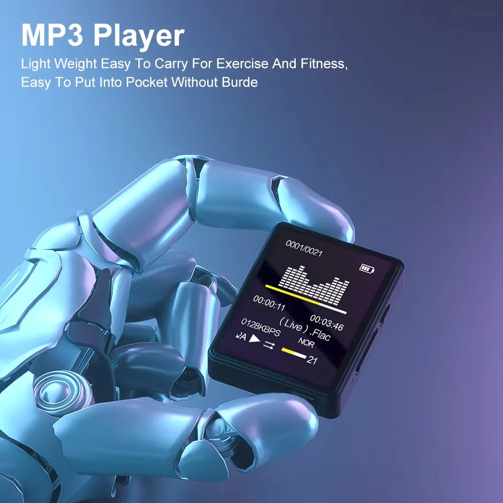Pocket-Sized Bluetooth Music and Video Player