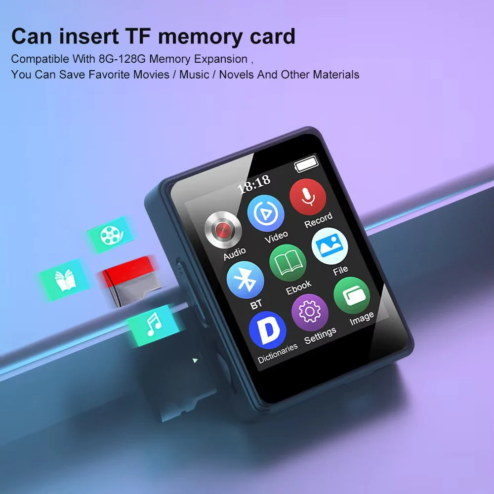 Pocket-Sized Bluetooth Music and Video Player