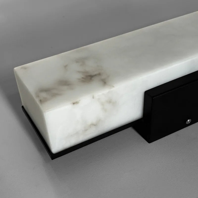 Elegant Outdoor Marble Wall Light with Stainless Steel Design