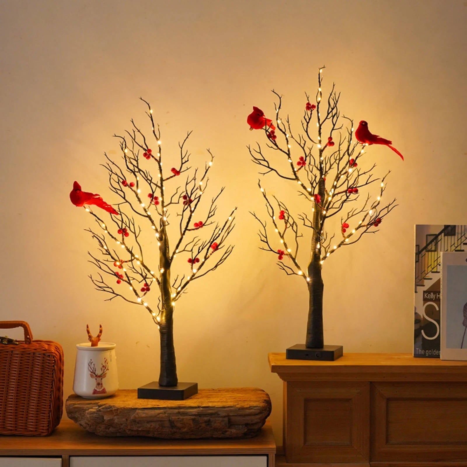 Decorative Glowing Tree Accents