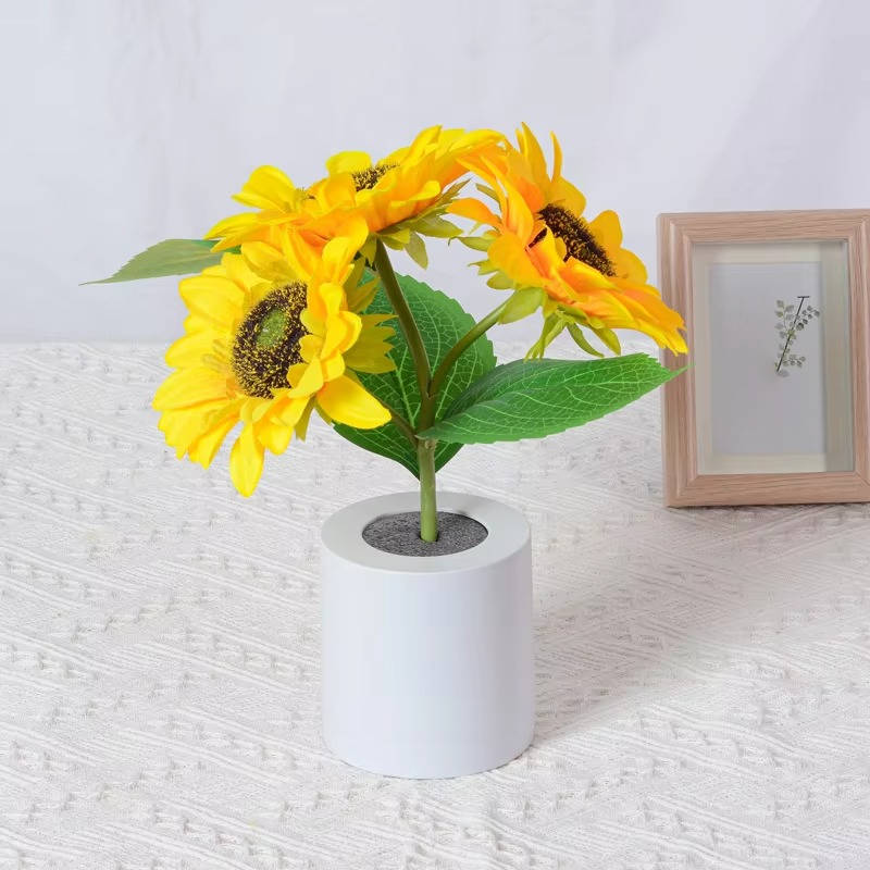 Table Lamp in Sunflower Design