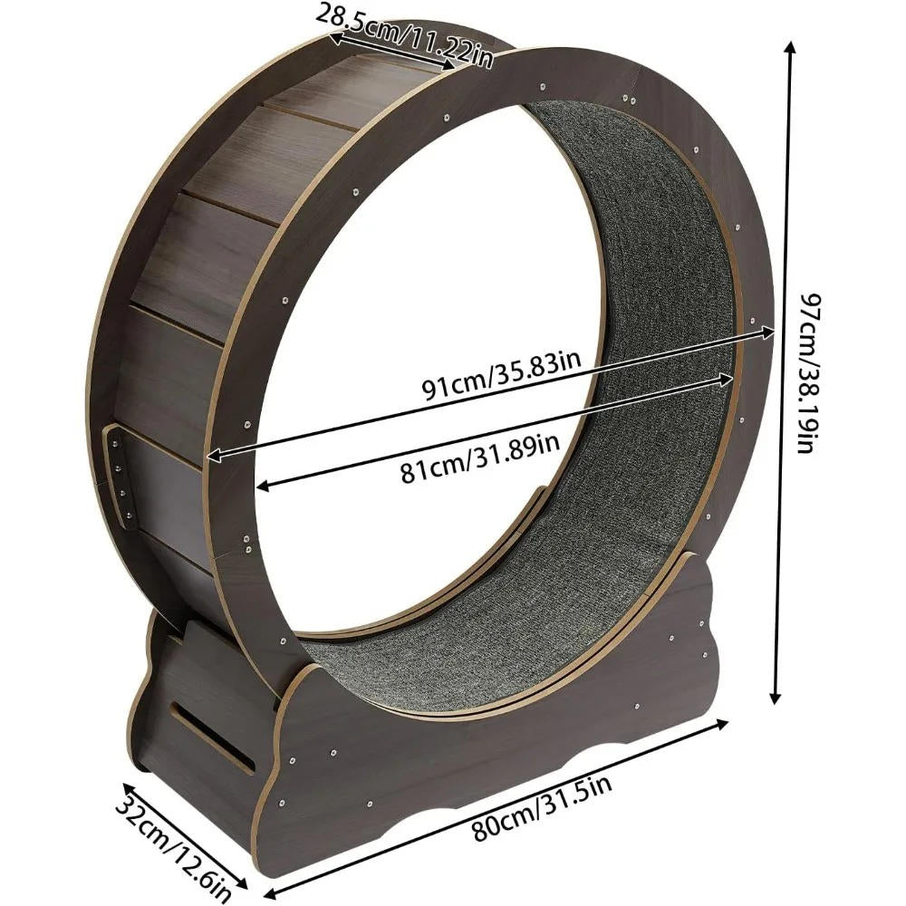 Indoor Cat Fitness Wheel for Active Play