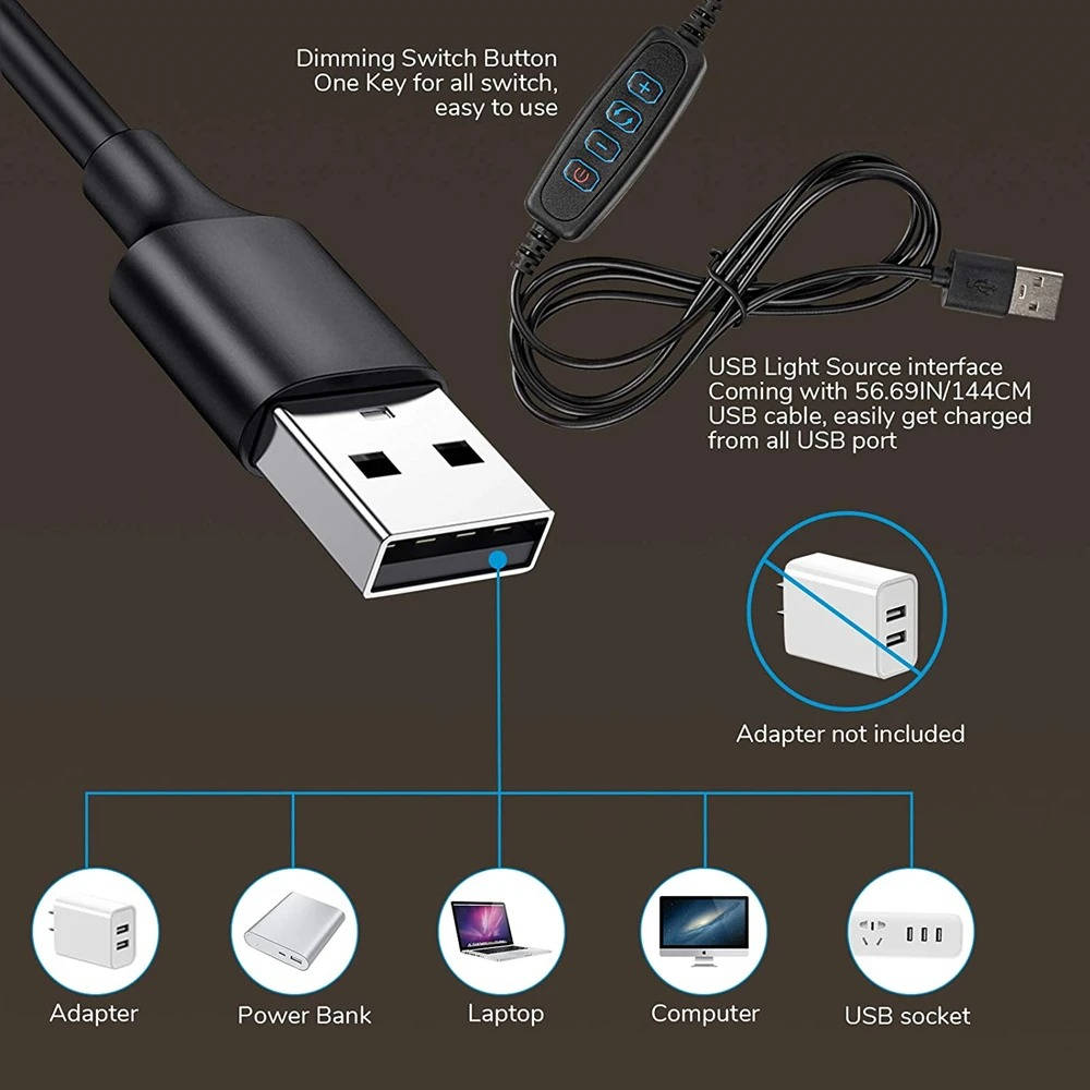 Flexible 360° Desk Lamp with Eye-Friendly Design - Clamp-On Style