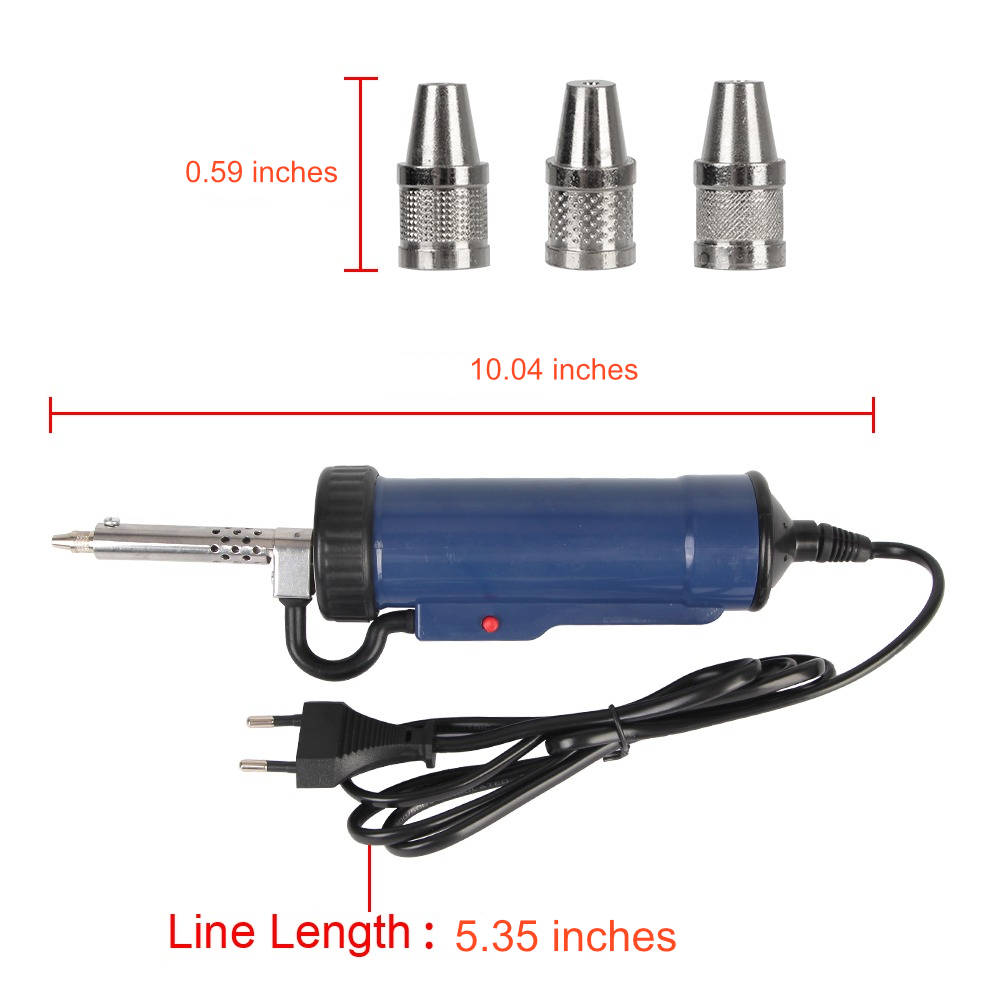 Automatic Electric Tin Sucker Desoldering Tool with 3 Nozzles