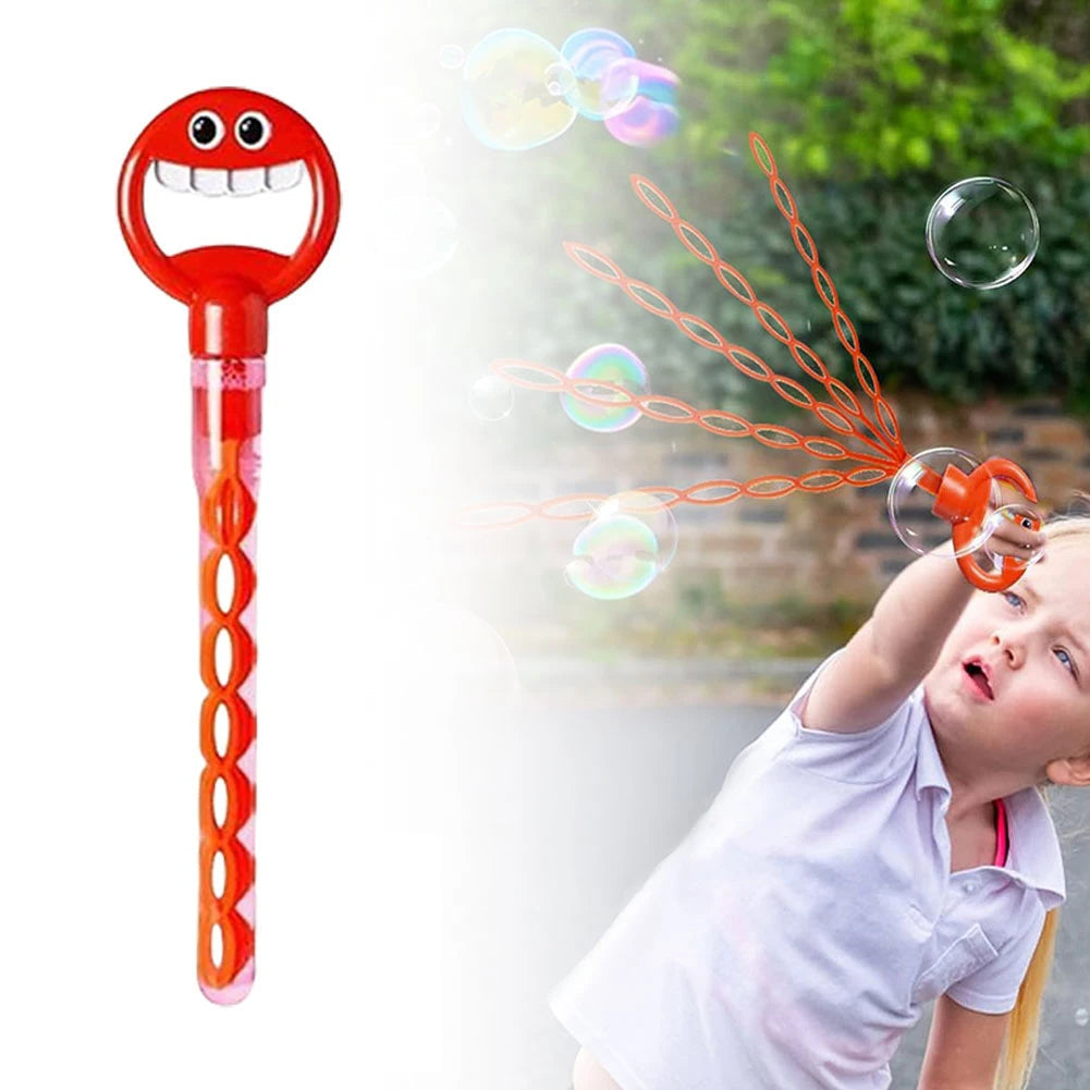 Bubble Wand with 32 Smiling Faces – Assorted Colors