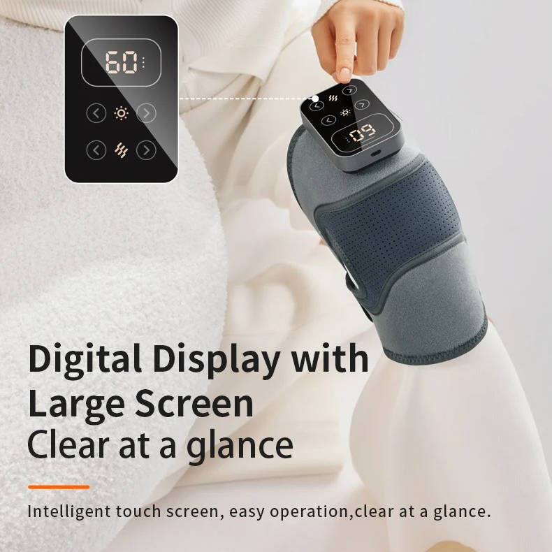 Heat and Vibration Knee Massager – Cordless Pain Relief Device