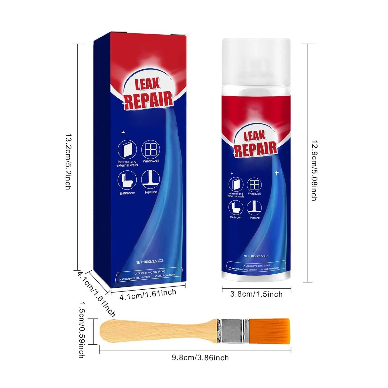 Dual Pack All-Weather Leak Fixing Sealant Spray