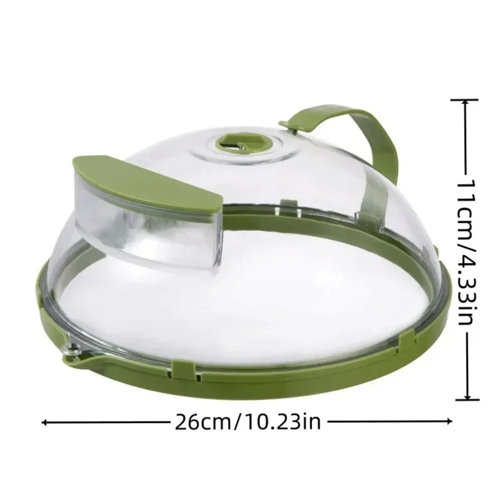 Food Cover for Microwave with Integrated Water Steamer