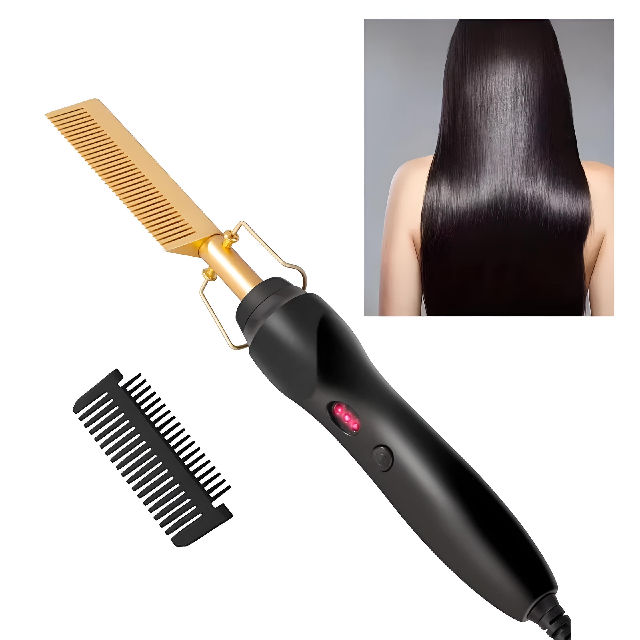 Professional Hot Styling Comb for Thick and Curly Hair