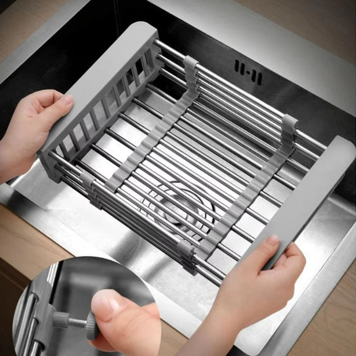 Adjustable Kitchen Dish Drain Rack