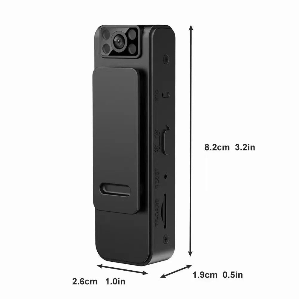 Compact HD Action Camera with Night Vision & Battery Life