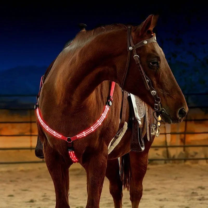 Equine LED Light-Up Breast Collar