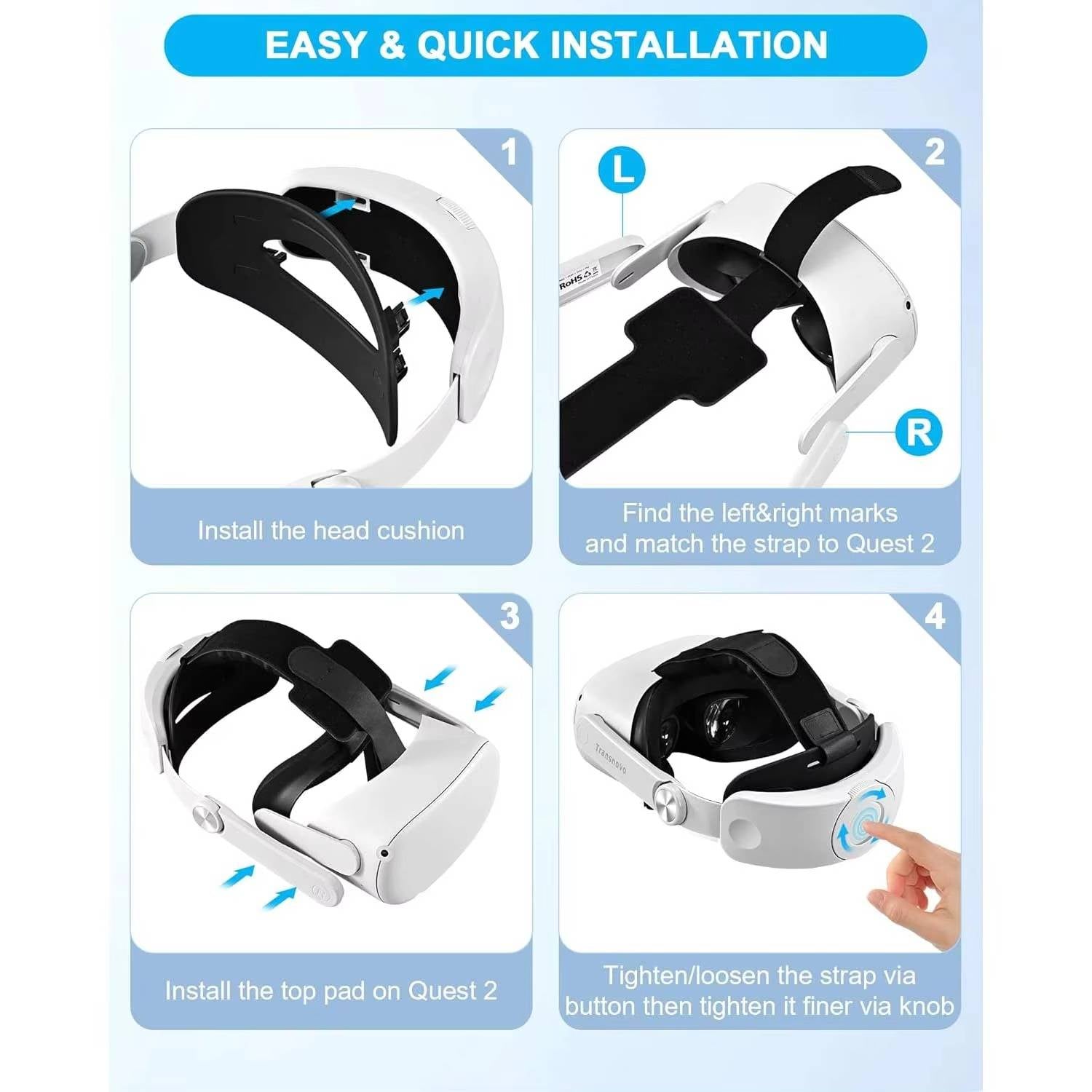 Virtual Reality Head Strap Accessory