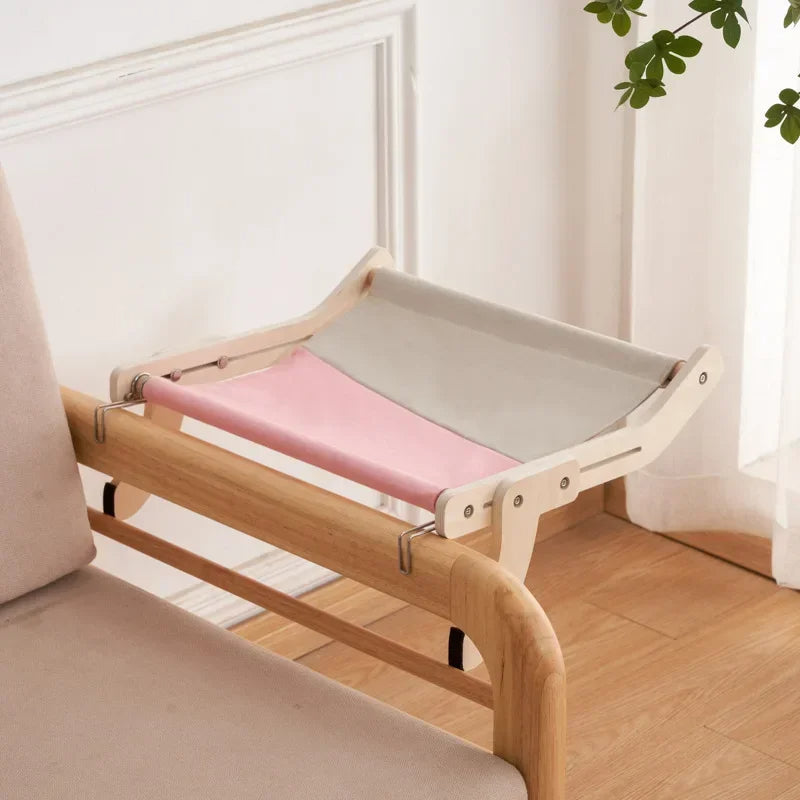 Cat Bed Hammock Made of Wood