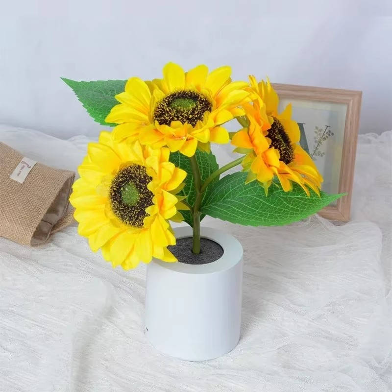 Table Lamp in Sunflower Design