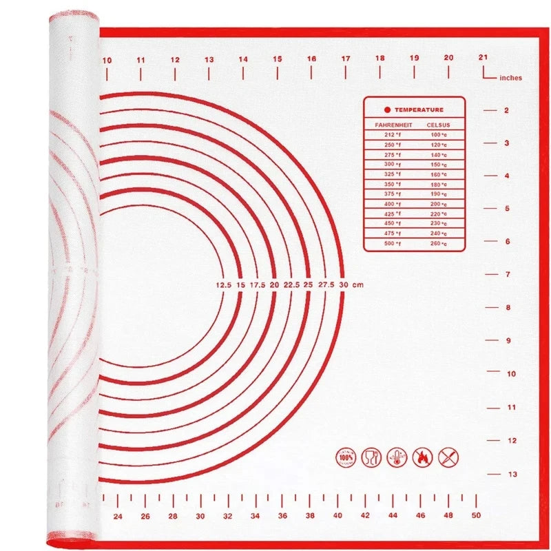 Extra-Large Non-Stick Silicone Baking Surface for Easy Cooking