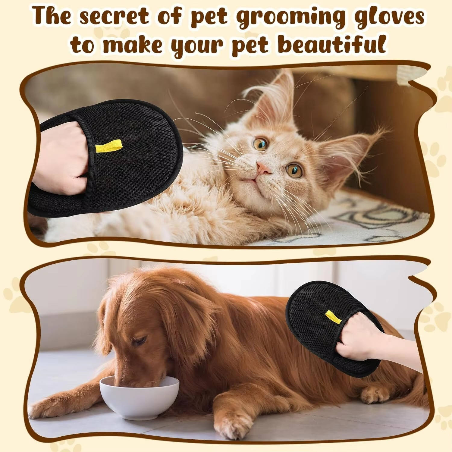 Dual Pet Hair Cleaning Glove Set