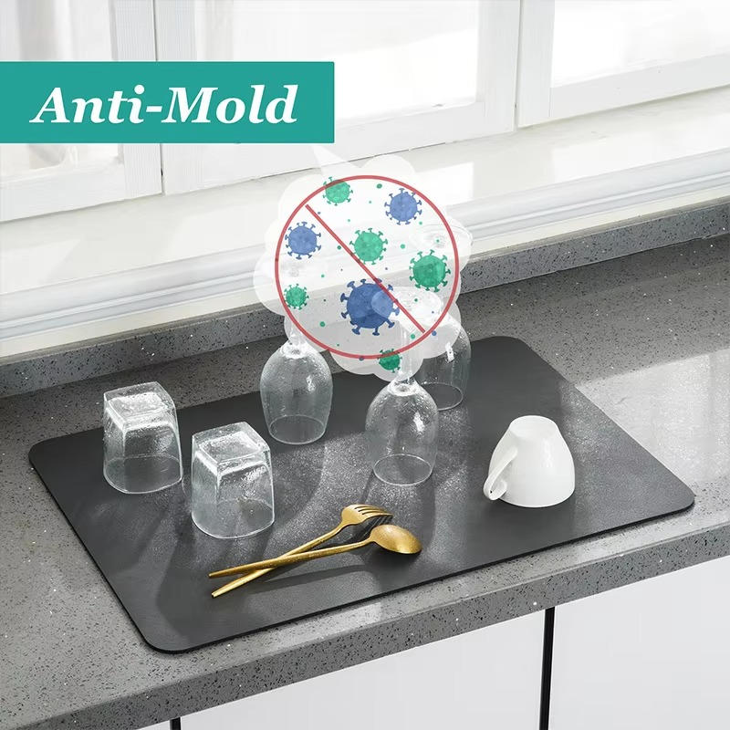 Highly Absorbent Kitchen Dish Drying Mat