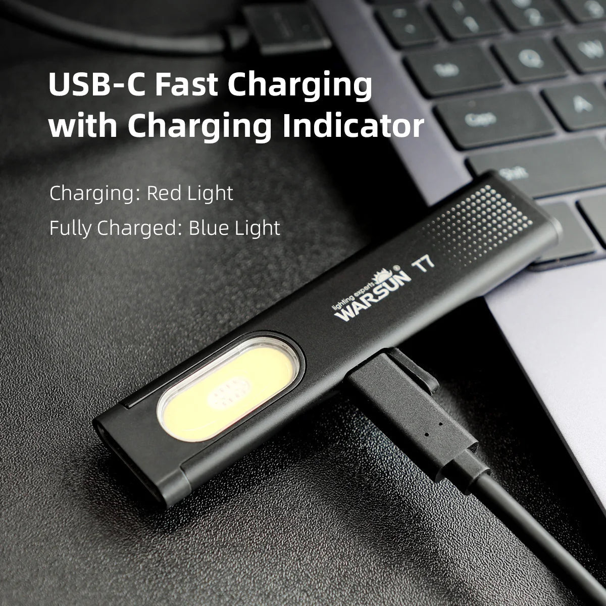 Magnetic Keychain Flashlight with LED Light