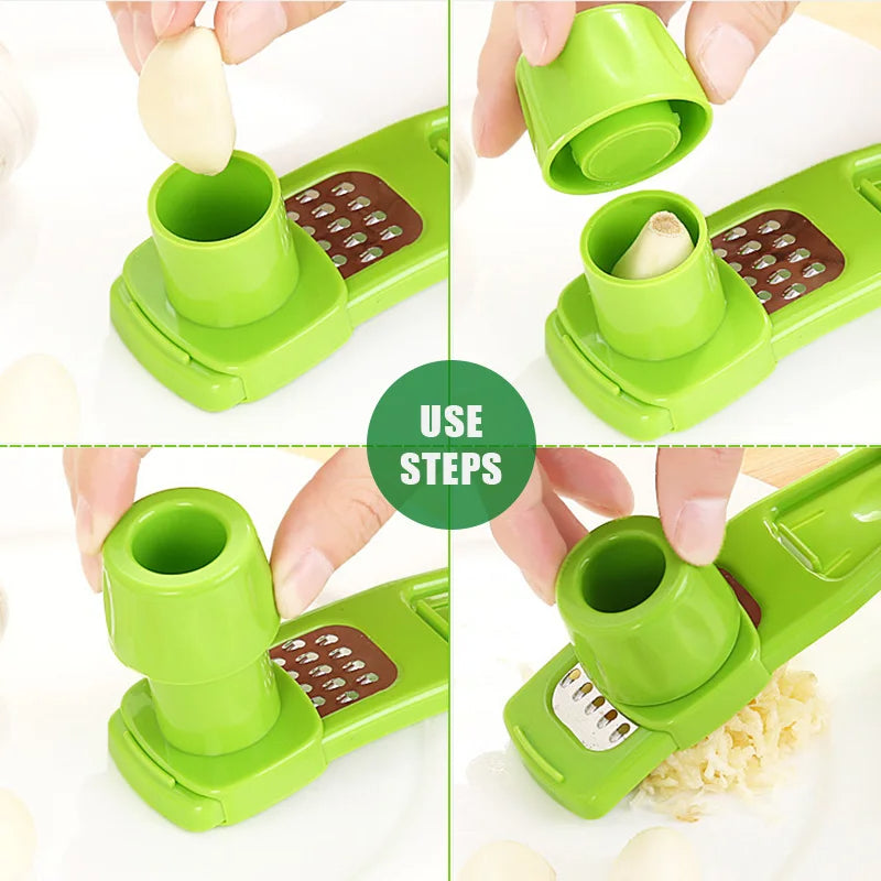 Handheld Garlic Crusher and Press - Compact Kitchen Tool