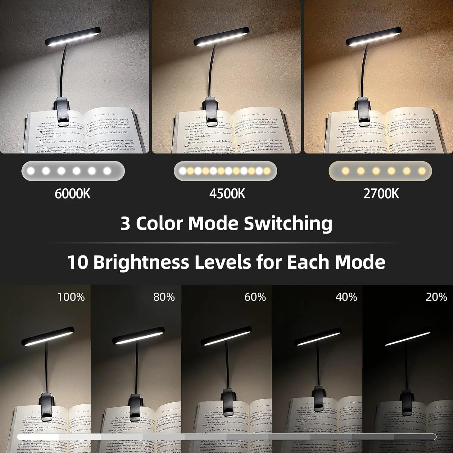 Portable Reading Light with LED Illumination
