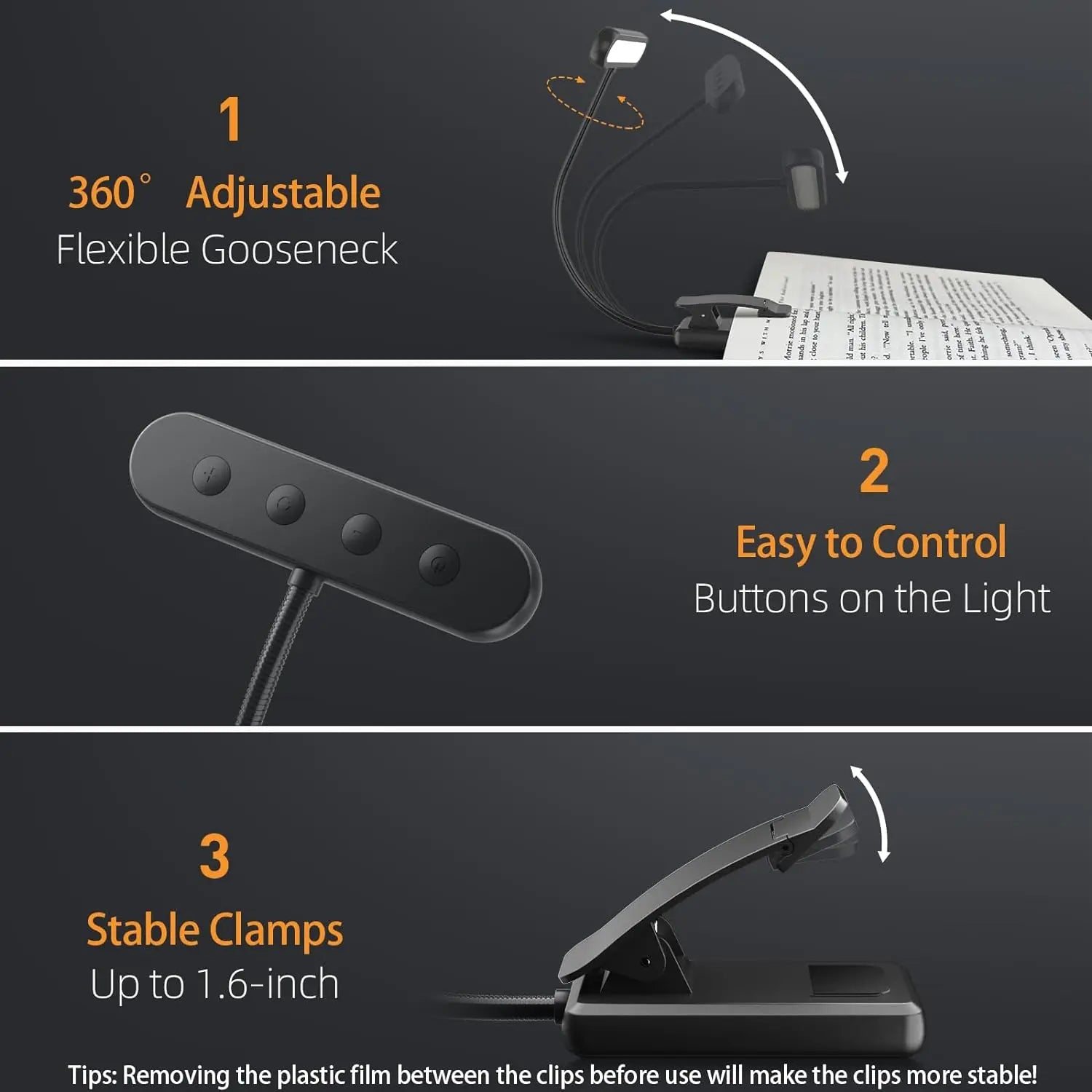 Portable Reading Light with LED Illumination