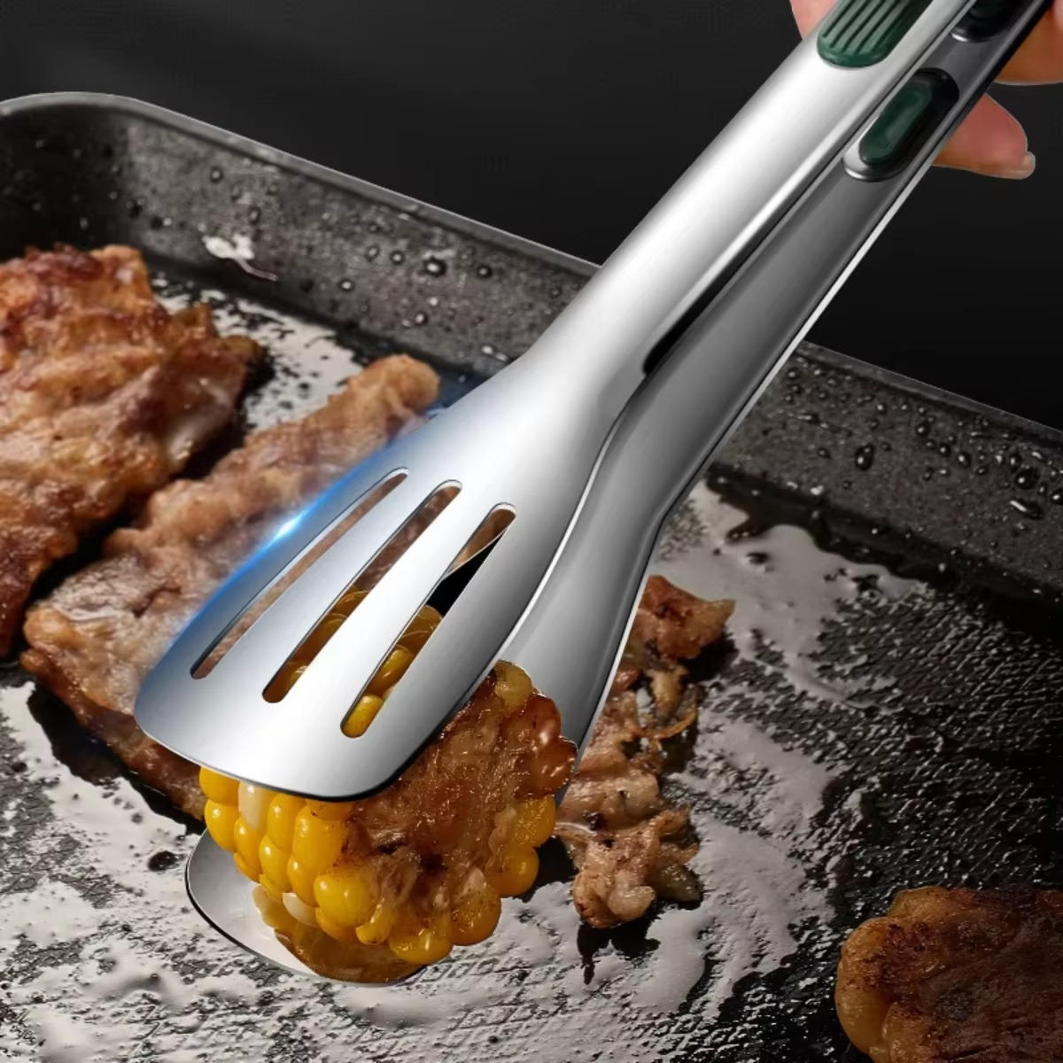 Heavy-Duty Cooking Tongs for Kitchen Use