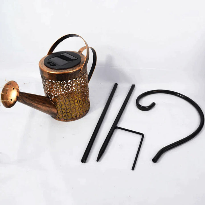 Watering Can Shaped Solar Light with Rain Sound for Gardens