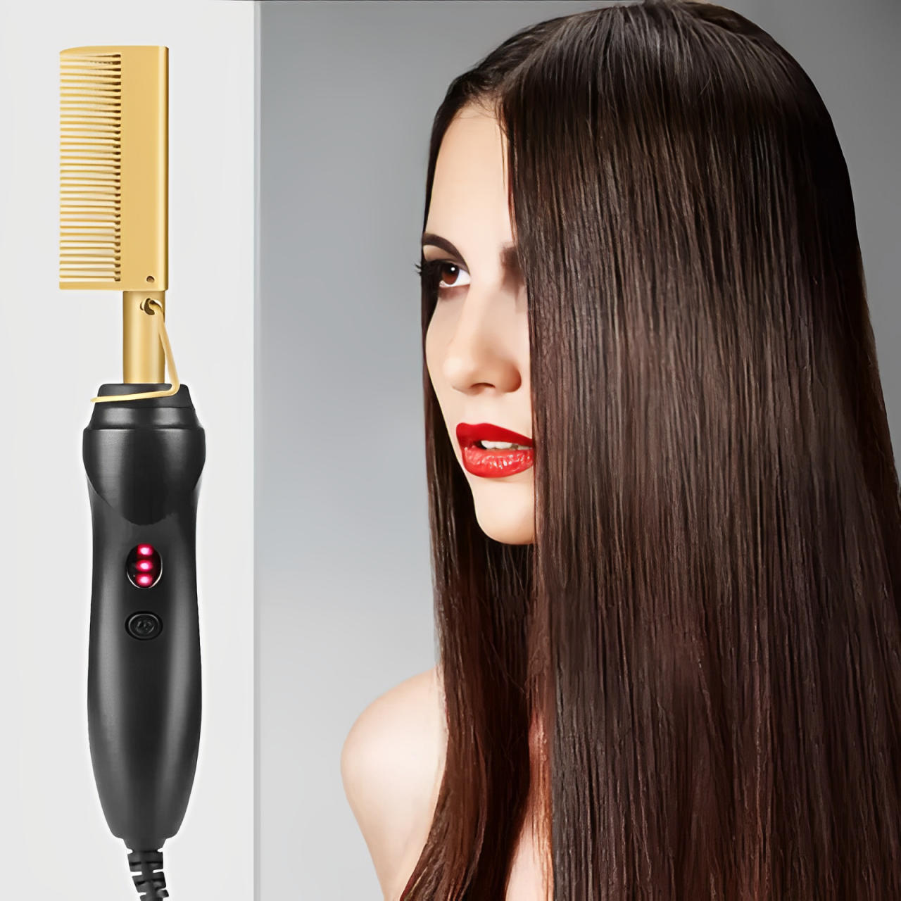 Professional Hot Styling Comb for Thick and Curly Hair