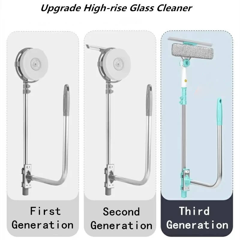 Extendable Window Cleaner with Ergonomic Grip