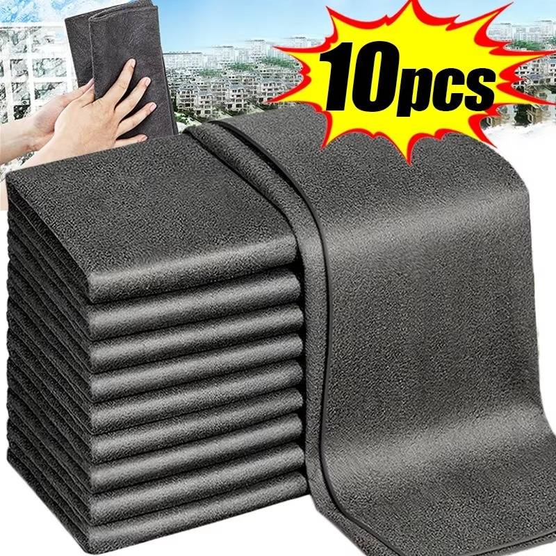 10-Pack Multi-Purpose Microfiber Cleaning Cloths for Home & Car